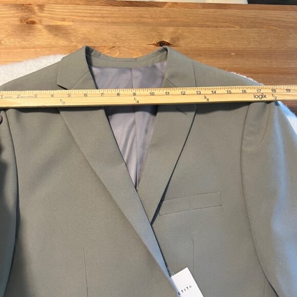 Alain Dupetit Mens 2 Button Suittech Light Grey Sport Coat Blazer 38L x 32W NWT - Picture 10 of 12